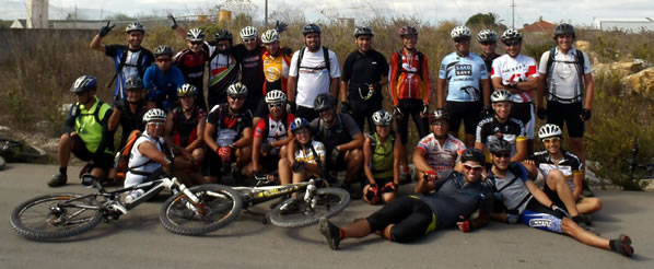 foto do grupo de ciclistas em santa eullia