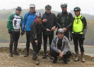 foto do grupo de ciclistas perto do Telhal